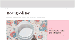 Desktop Screenshot of beautyeditor.ca